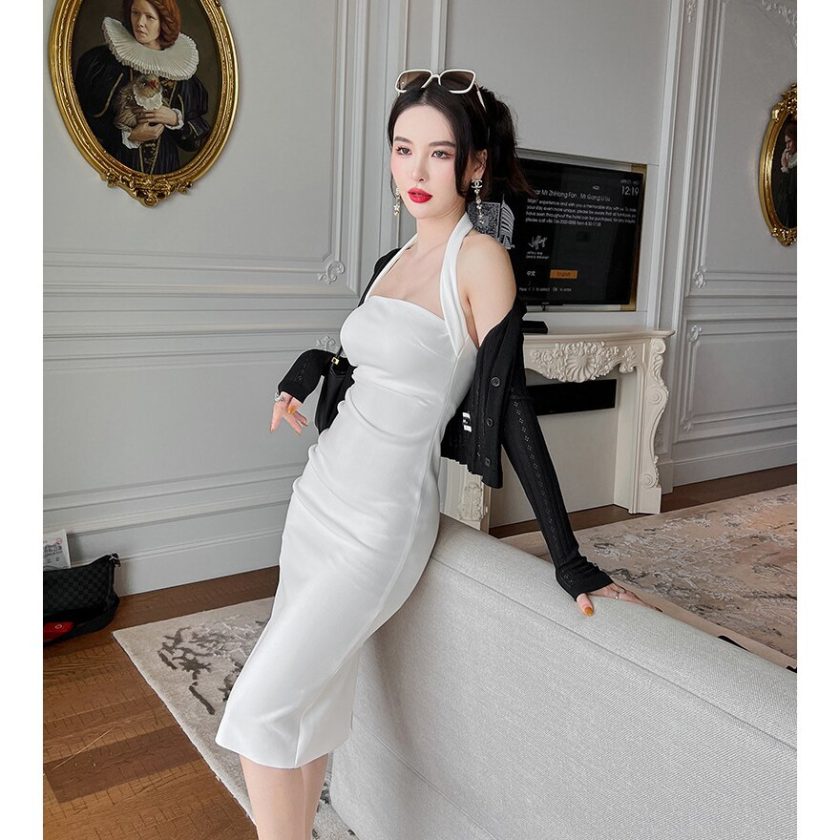 19 New Womens Summer Dress Elegant Vintage Black White