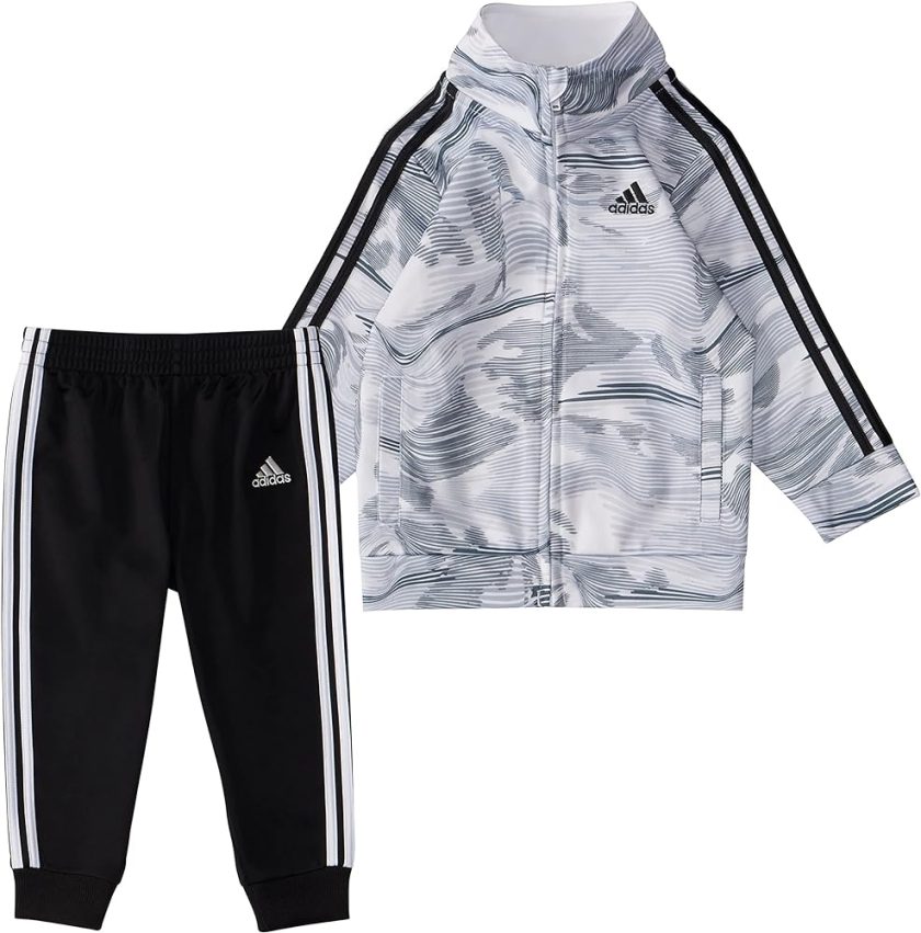 adidas Baby Boys BOS Tricot Jogger Tracksuit 2-Piece Set