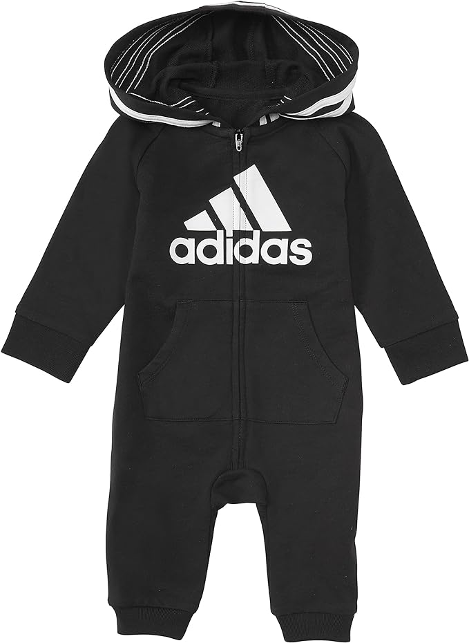 adidas Baby Girls Coverall, Black ark 9 Months Clout - CloutClothes.com