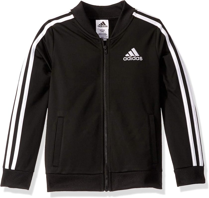 Adidas Girls' Big Tricot Bomber Track Jacket