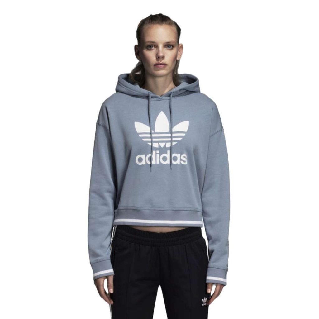 adidas Originals Women's Active Icons Cropped Hoodie Clout ...