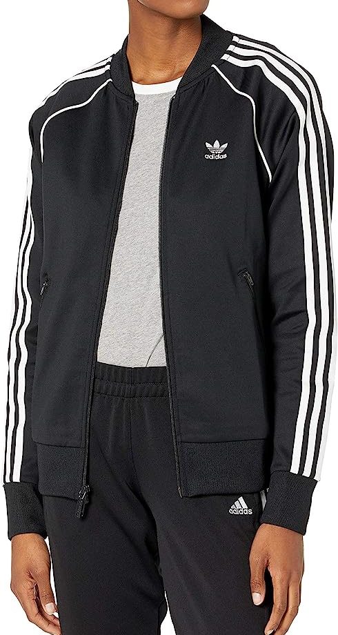 adidas Originals Women's Super Star Track Jacket - Iconic Design in Dust Pink for an Authentic Yet Trendy Look
