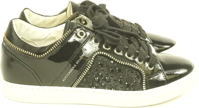 Alessandro Del'Aqua Women's Scarpa Donna Vernice Nero