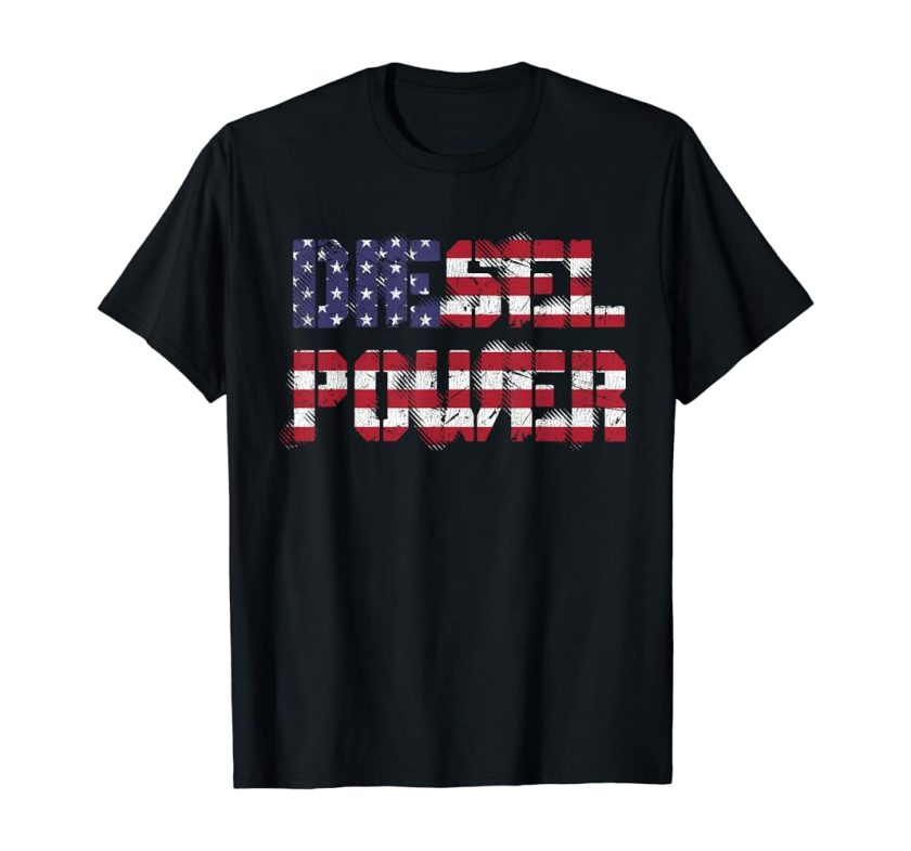 American Diesel Power TShirt Vintage Truck Driver TShirt