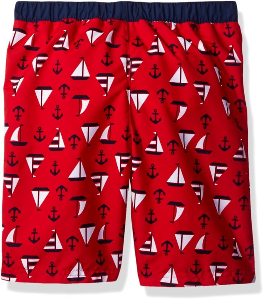 Baby Buns Baby Boys' Sail Away Swim Set Rashguard, Multi, 24M