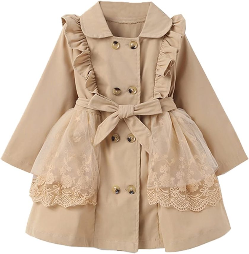 Baby Girls Spring Autumn Princess Bowknot Outerwear Jacket