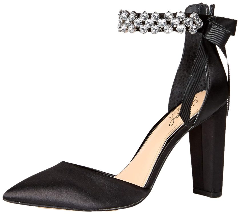 Badgley Mischka Jewel Women's Deirdra Pump Black Satin