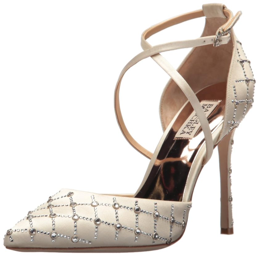 Badgley Mischka Women's Shiloh Pump, Ivory, 7 M US