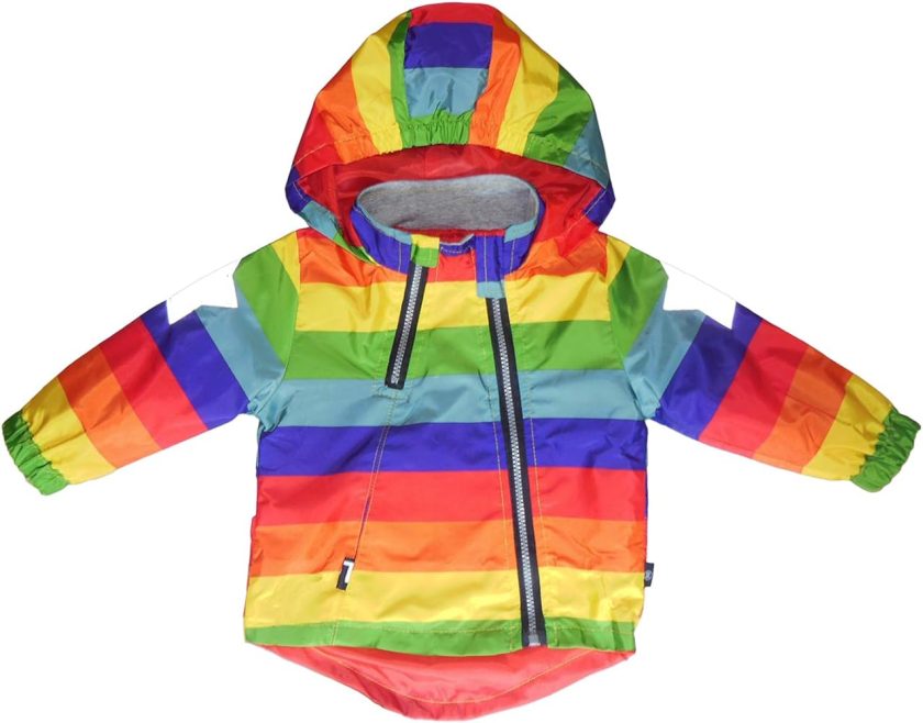 Boy and Girl Reflective Safety Jacket Outerwear Colorful Printed