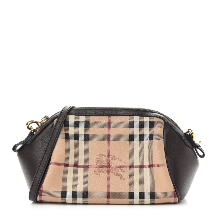 Burberry Haymarket Panels Blaze Mini Crossbody Bag