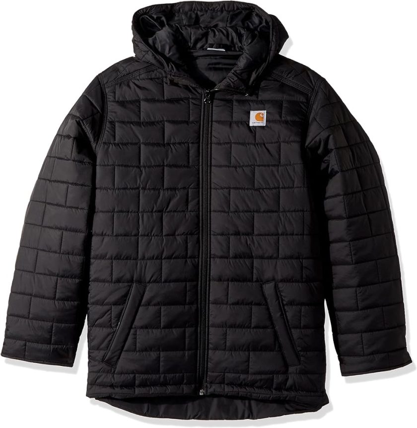 Carhartt Boys' Big Gilliam Hooded Jacket, Black