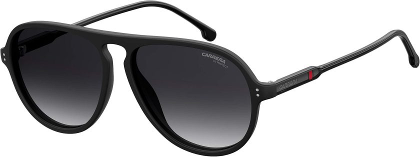 Carrera Aviator Sunglasses, Matte Black/Gray, 57 mm