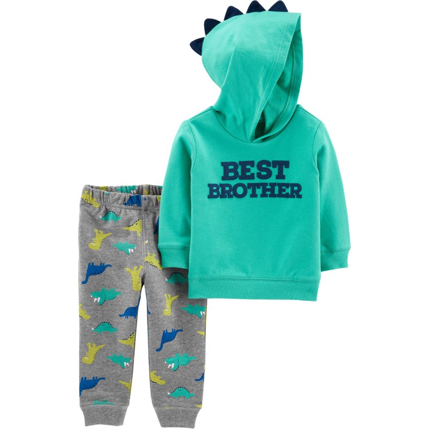 Carter's Boys' 2 Piece Sets (3T, 3D Dino/Green)