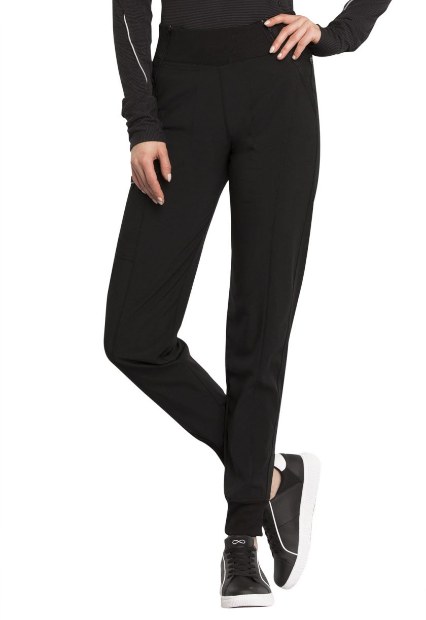 CHEROKEE Infinity Women's Mid Rise Tapered Leg Jogger Pant Black M Tall