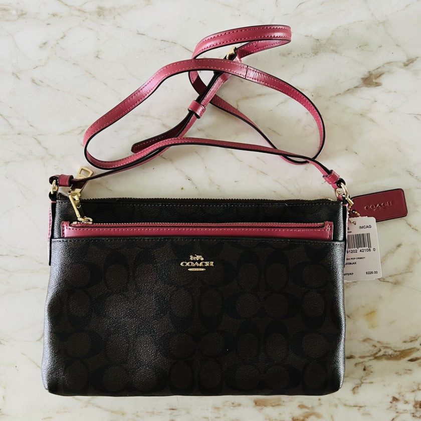 COACH Signature East West Crossbody