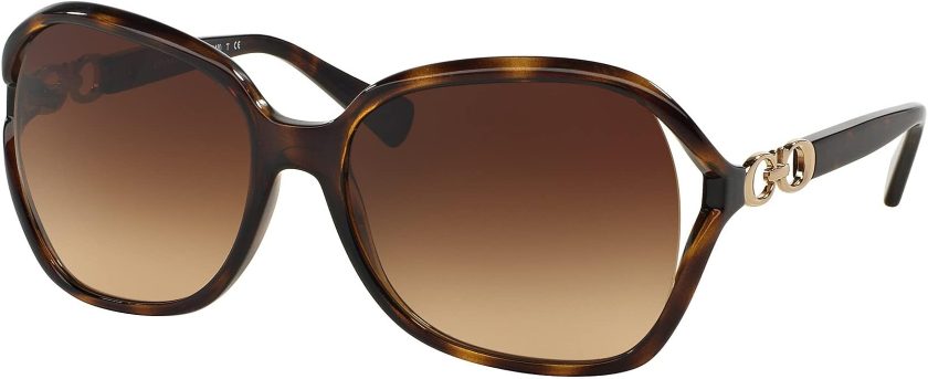 Coach Womens Sunglasses Tortoise/Brown Metal - Non-Polarized - 58mm ...