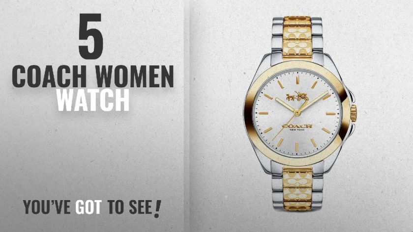 Coach Womens Tristen Classic Signature Two Tone Watch