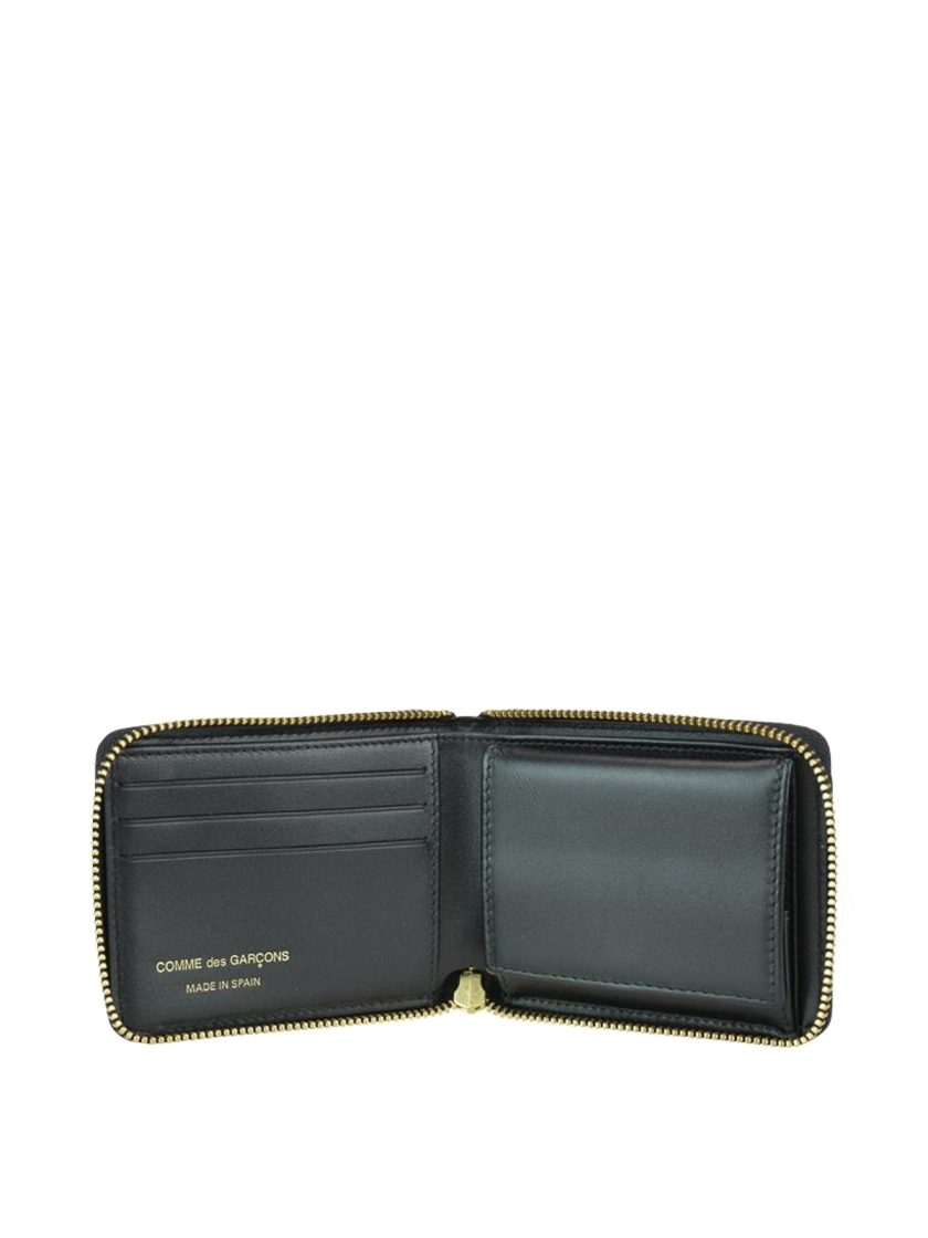 Comme Des Garçons Women's Black Leather Wallet
