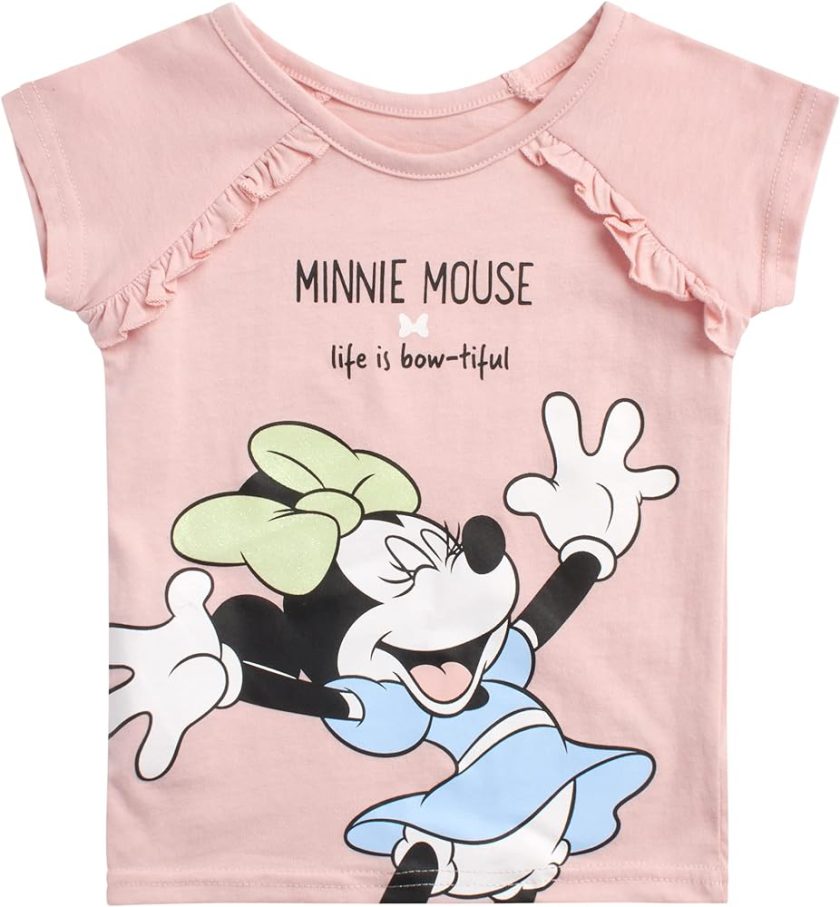 Disney Toddler Girls' Minnie 2 Piece U-Neck Legging Set