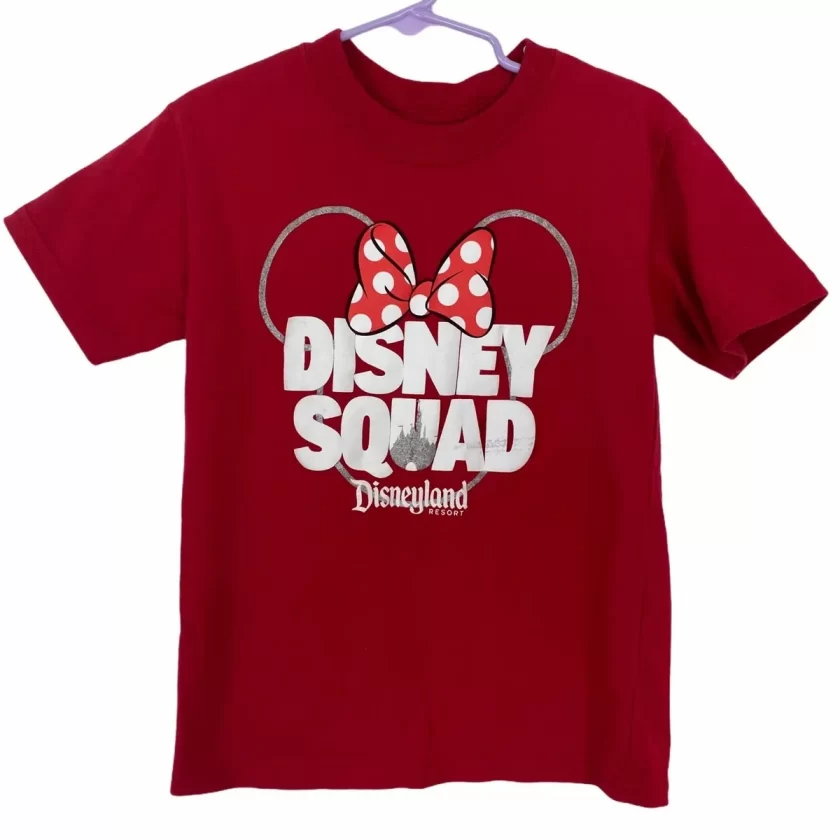 Disney Youth Exclusive 2018 Minnie Mouse Ears T-Shirt Red Medium