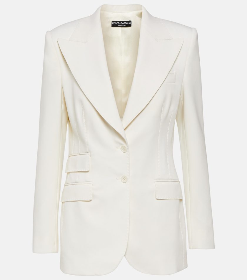Dolce e Gabbana Women's White Wool Blazer