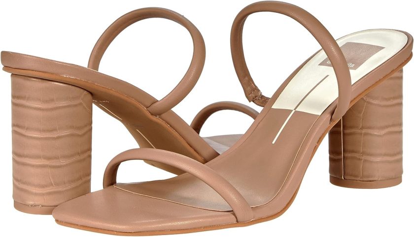 Dolce Vita Women's HELANA Heeled Sandal Off White Leather