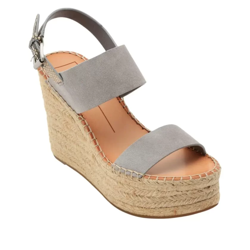 Dolce Vita Women's Spiro Wedge Sandal Smoke Suede