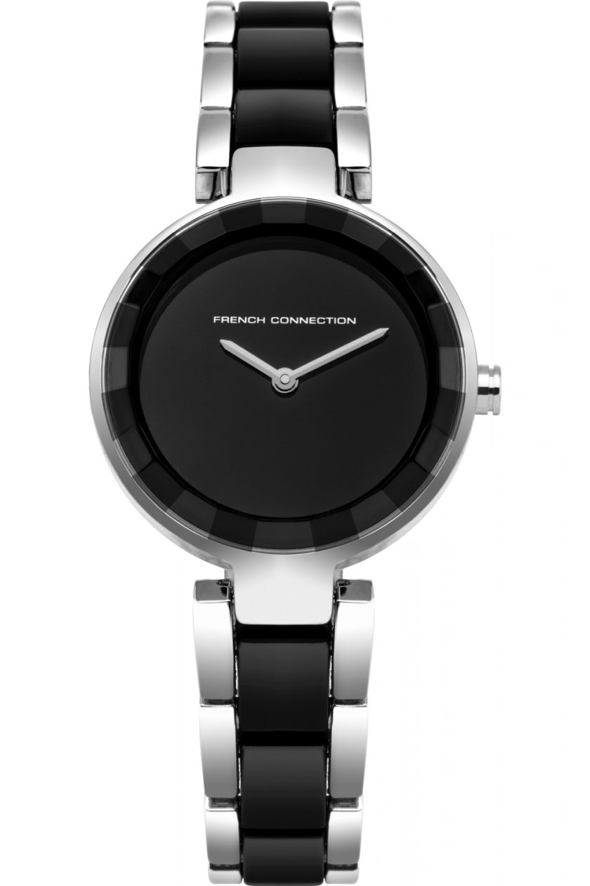 French Connection Women's Quartz Metal and Stainless Steel Casual Watch, Color:Black (Model: FC1303BSM)