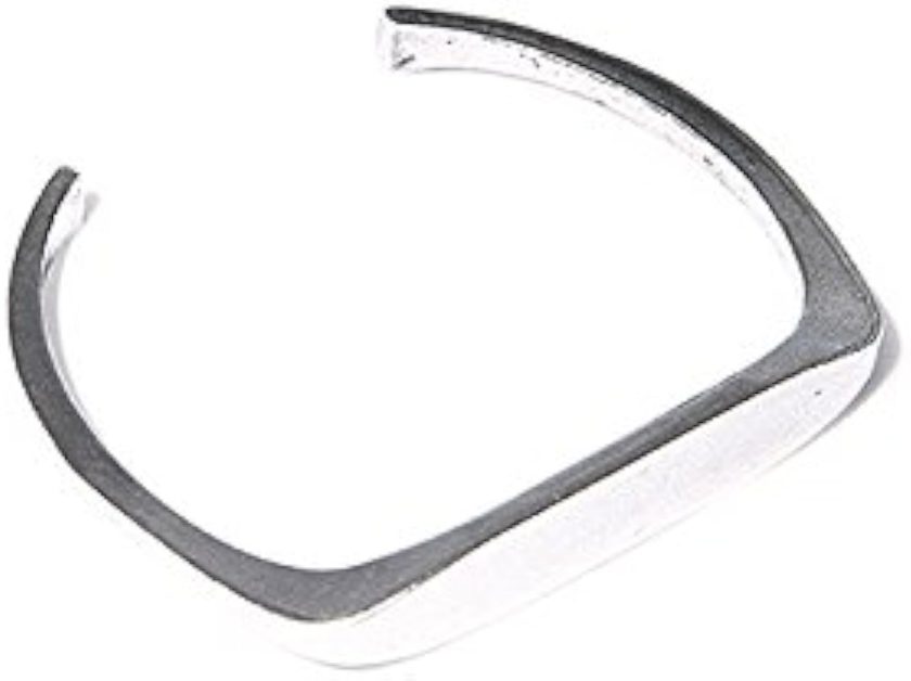 Giles and Brother Stirrup Silver Oxide Cuff Bracelet