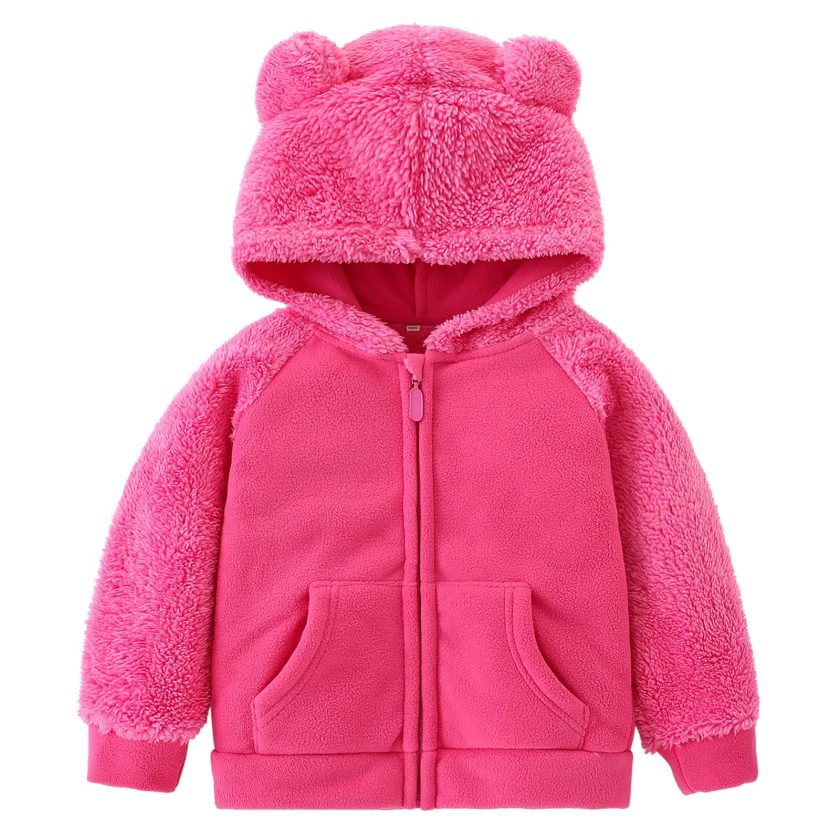 Goodkids Bear Ears Shape Fleece Warm Hoodies Clothes