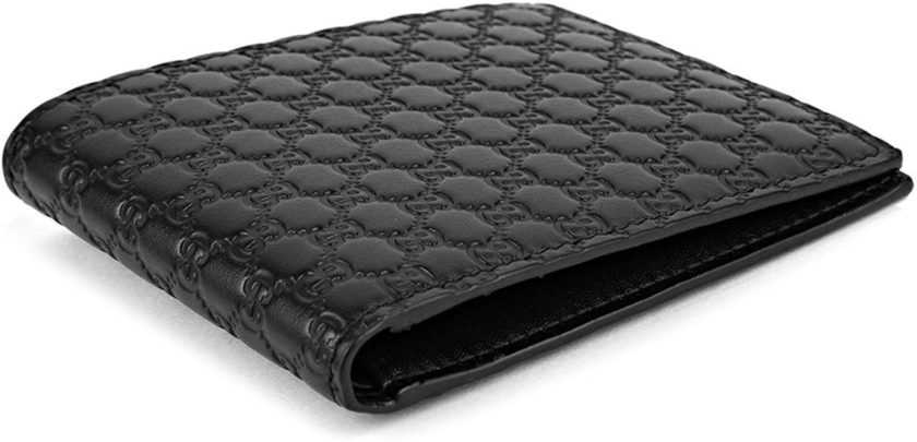 Gucci Black Shanghai Leather Wallet Guccissima