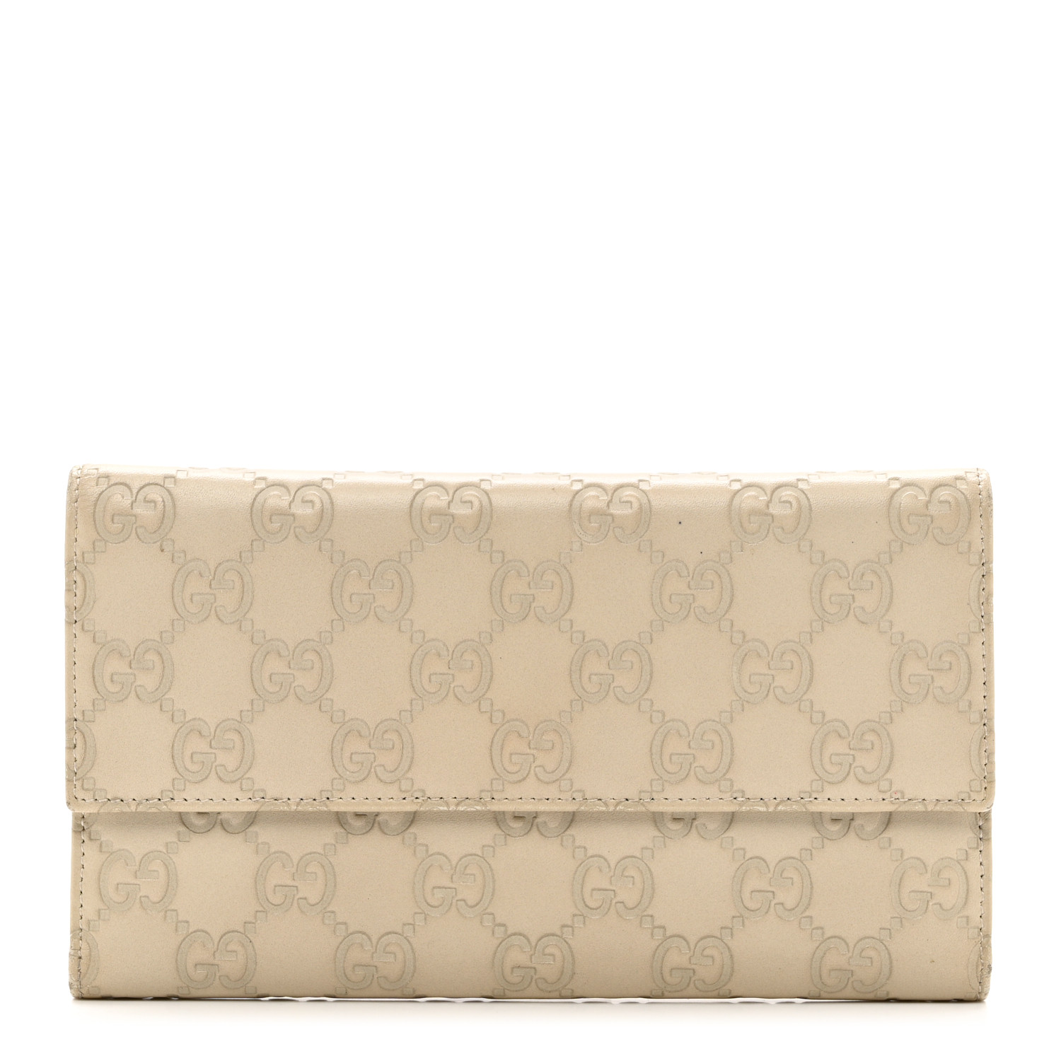 Gucci Soft Leather Continental Flap Wallet Off-White Clout ...