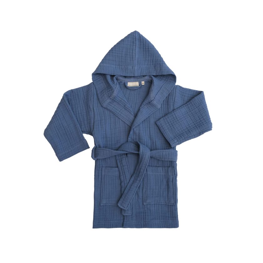 Hemp Bath & Beach Hooded Robe Jacket for Boys and Girls