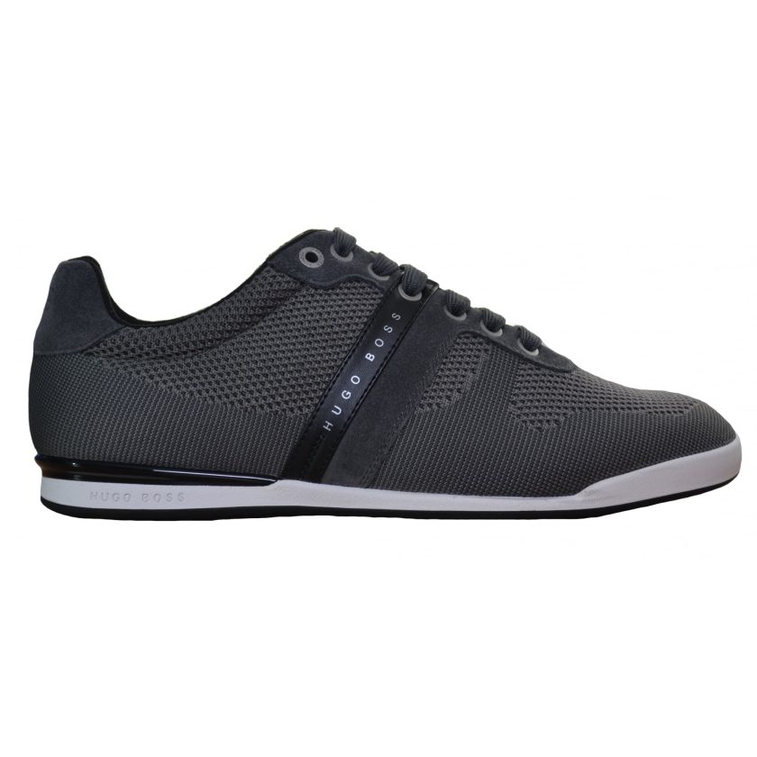 Hugo Boss BOSS Green by Men's Arkansas Low Nylon Sneaker, Dark Grey, 12 M US