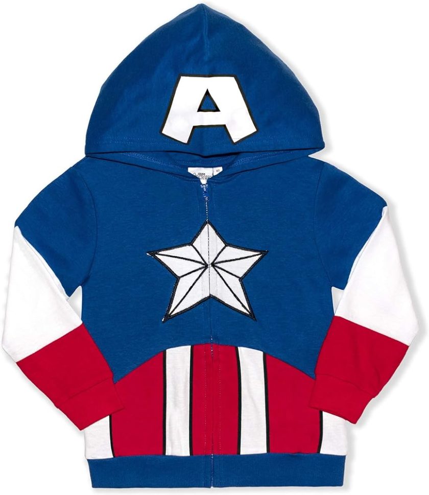 Infant Baby Boys Fashion Avengers Thin Zip Coat