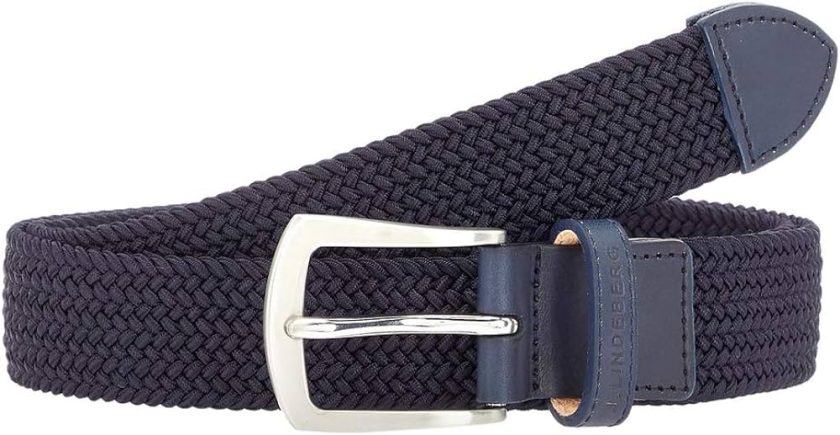 J.Lindeberg Hatcher Elastic Triple Golf Belt 2018 Black 36