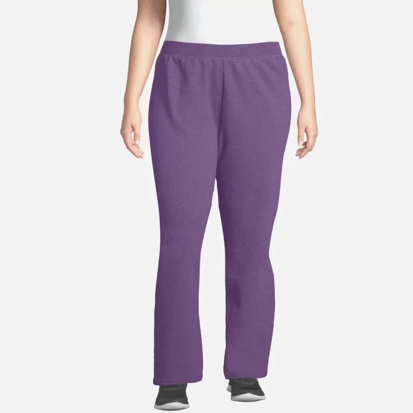 Just My Size Women's Plus-Size Fleece Sweatpant, Violet Splendor Heather