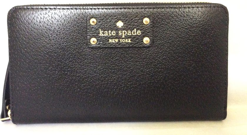 Kate Spade New York Wellesley Neda Zip-Around Wallet (Black)