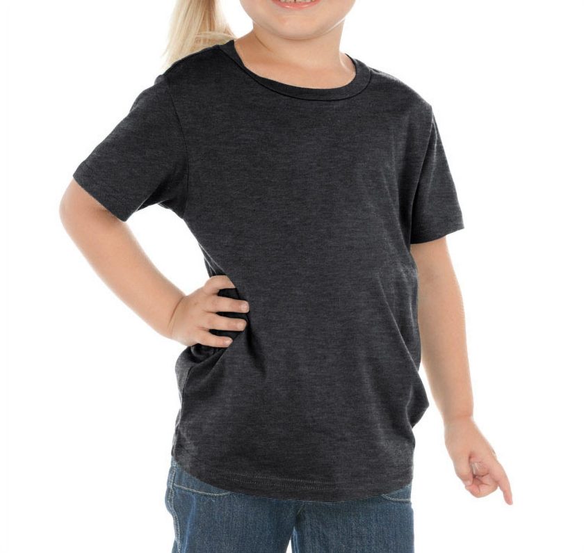 Kavio Infants Crw Neck S/S T Jrsy CVC.(Same 0432), HT.Charcoal, 18 Months