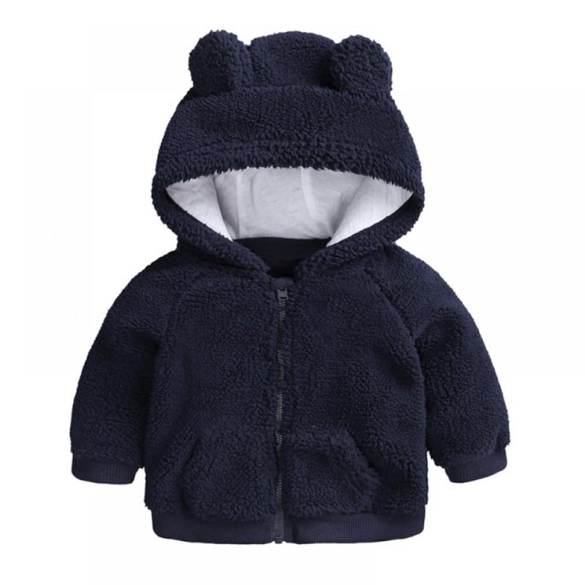 Kidsform Baby Girls Boys Fleece Hoodie Jacket Coat