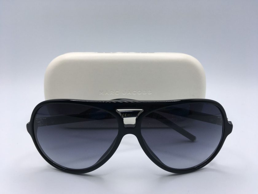Marc Jacobs Aviator Sunglasses, Black/Gray Gradient, 60 mm Clout ...