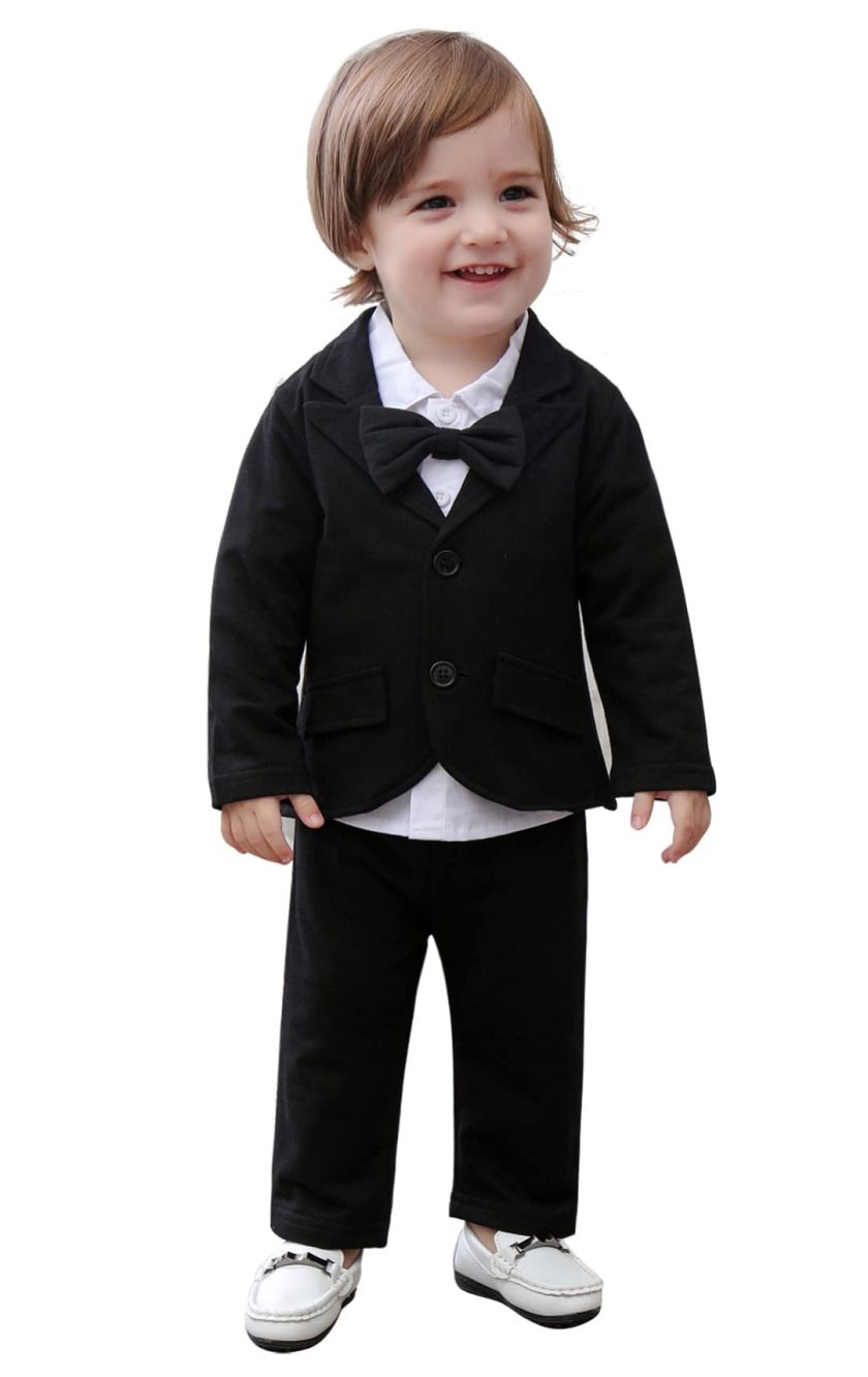 May's Baby Boys' Blazer Long Sleeves Shirts Pants Gentleman Suit