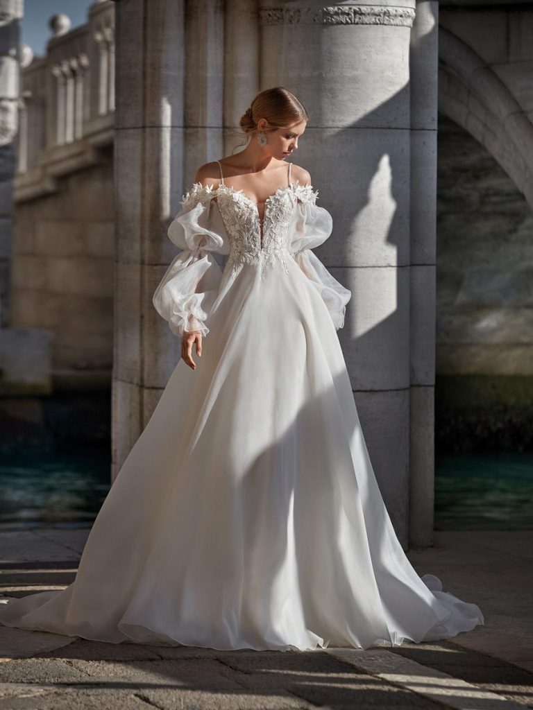 MILANO BRIDE Modest Prom Pageant Dress Clout - CloutClothes.com