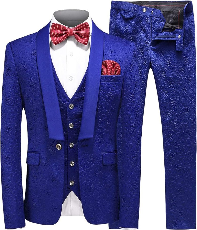 MOGU Mens New Casual Slim Fit Skinny Dress Suits