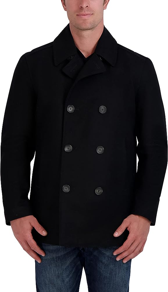 Nautica Men's Double Breasted Wool Peacoat Clout - CloutClothes.com