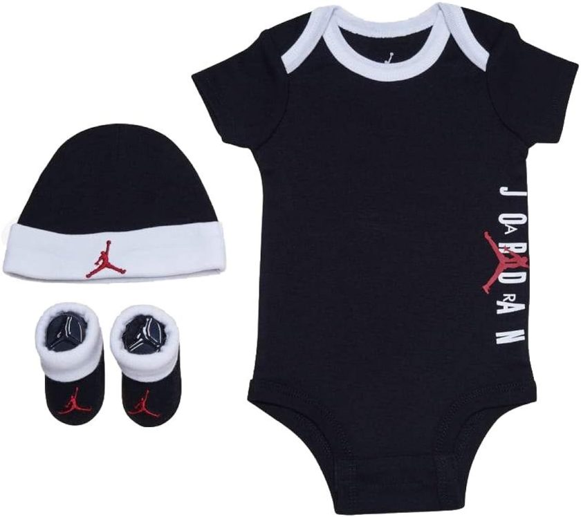 Nike Jordan Infant New Born Baby Bodysuit 3 Pcs Layette Set Clout ...