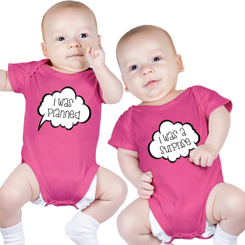 Nursery Decals and More Twin Baby Girls Onesies