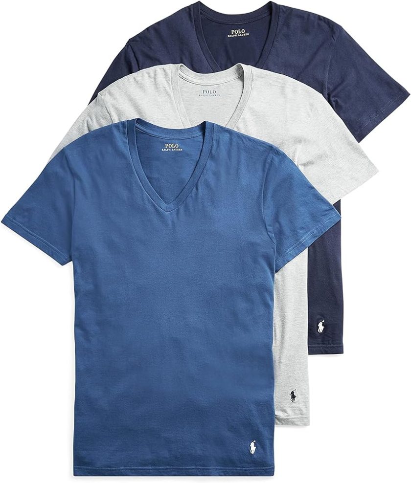 Polo Ralph Lauren Slim Fit 100% Cotton V Neck T-Shirts