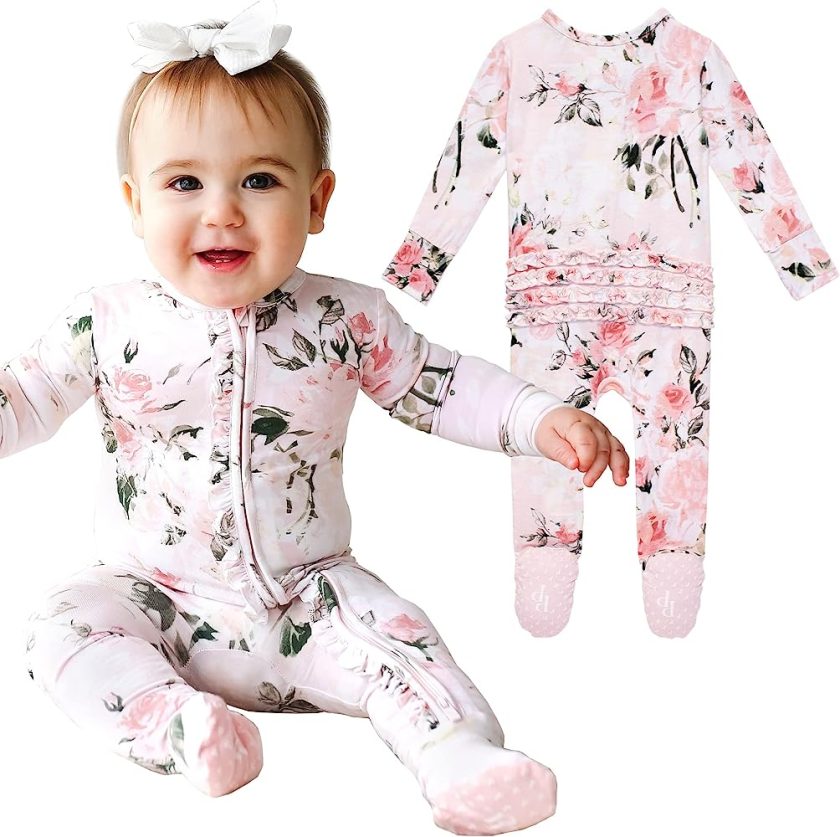 Posh Peanut One Piece Baby Romper Silky Soft & Breathable
