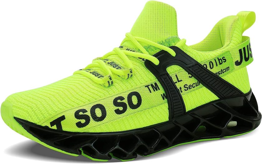 Purple Color Yellow Checkered Cool Patterns Men Shoes Running Shoe Walking Shoes